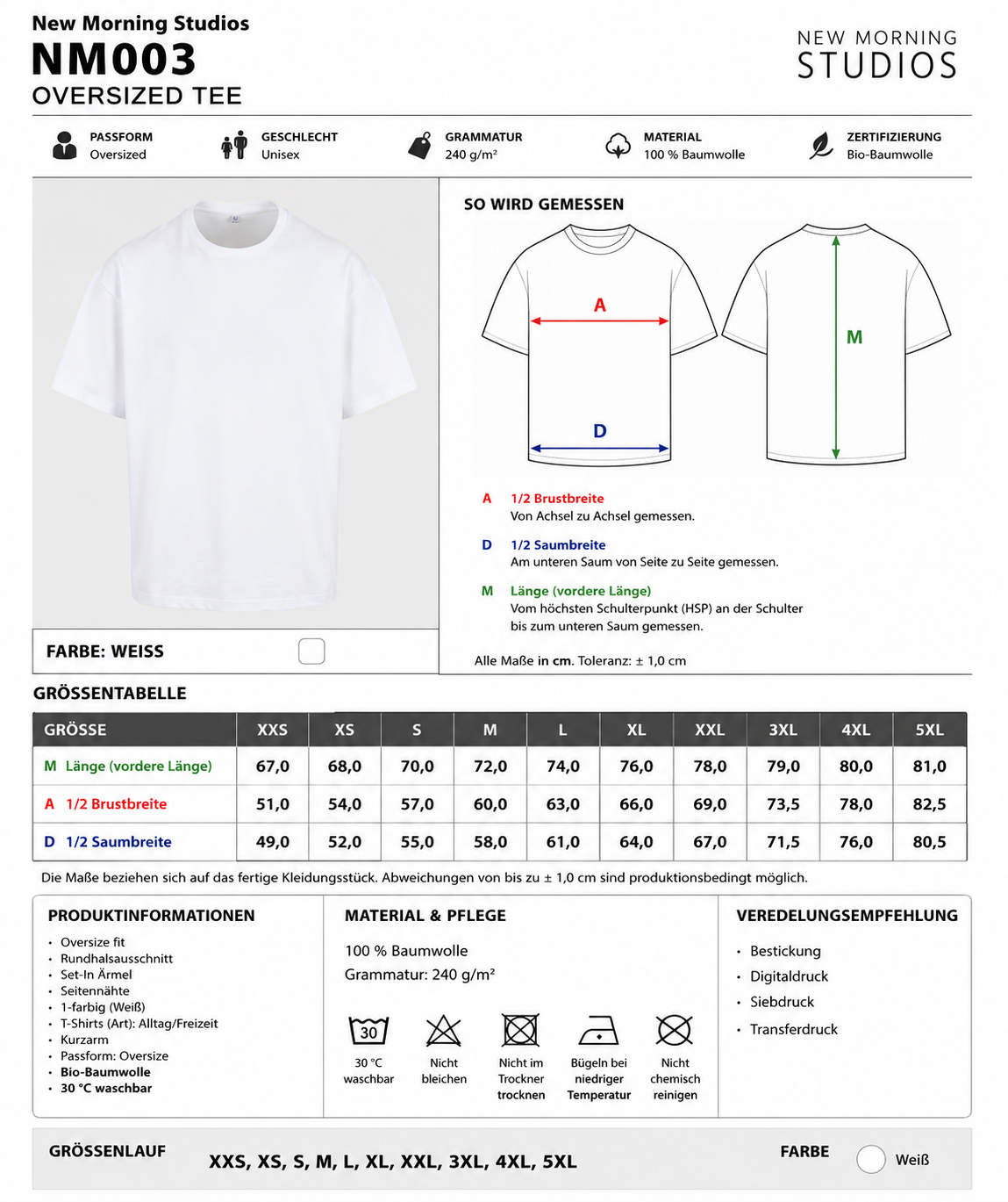 GA 2025 T-Shirt, white, Volt "Federal Europe"