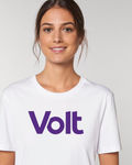 Organic T-Shirt White (Unisex) "Volt"